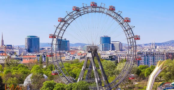 Vienna: Giant Ferris Wheel Ride with Direct Turnstile Access
