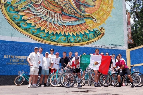 Mexico : visite en vélo de street art avec collationMexico : street art et visite gourmande à vélo de 3 h