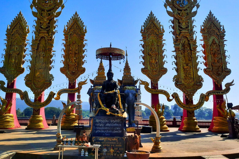 Journée complète à Chiang Rai : 3 temples, Triangle d&#039;Or et tour en bateau