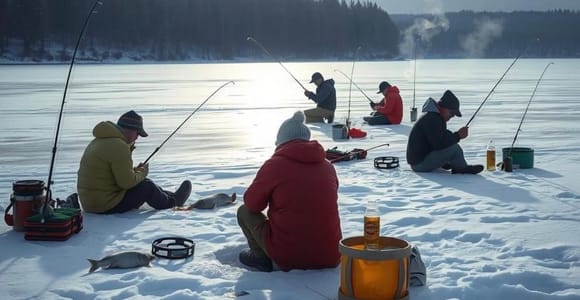 Rovaniemi: Winter Ice Fishing at an Arctic Lake with BBQ