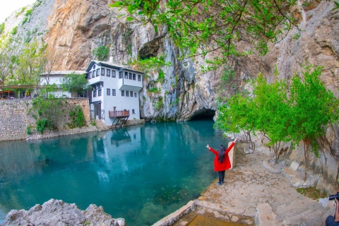 Sarajevo naar Mostar: oude brug, Počitelj en Kravice-watervallenGedeelde tour met toegangskaarten en lunch