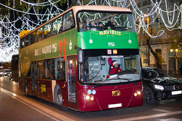 Madrid: Offene Doppeldecker-Weihnachtsbus-Tour mit GuideMadrid: Offene Doppeldecker-Weihnachtsbustour mit Guide