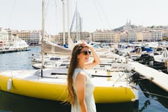 Privates Fotoshooting in Marseille: Blick auf den alten Hafen
