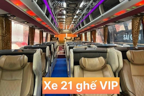 Mui Ne till Ho Chi Minh med VIP-sovbuss Säkert och vänligtLyxbuss med 34 bäddar