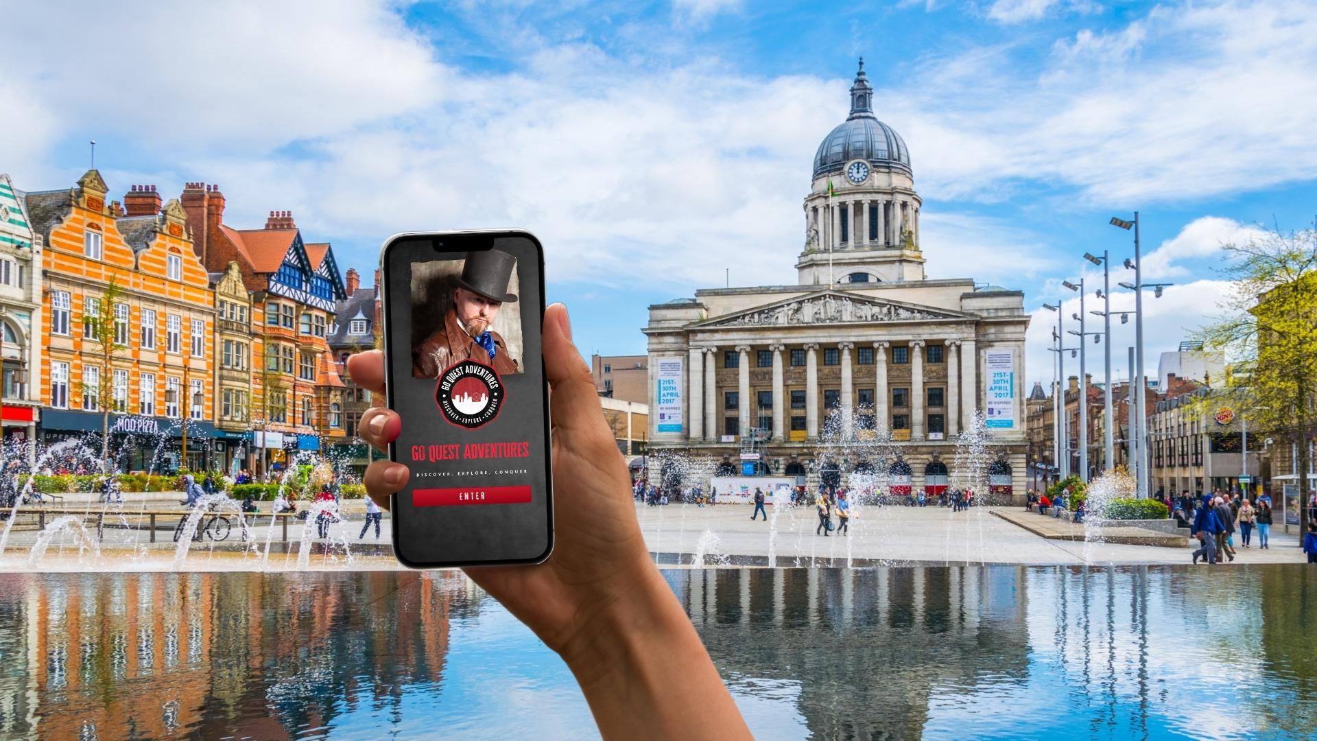 Nottingham: Stadtführung Tour & Erkundungsspiel