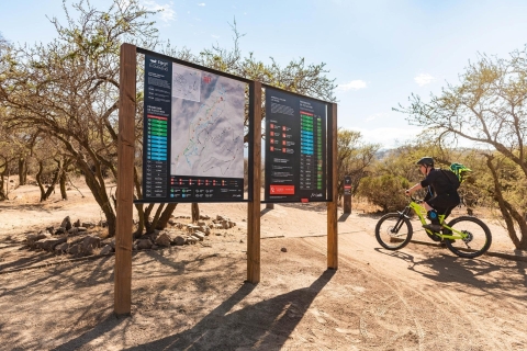 Santiago: E- Alquiler de bicicletas de montaña para montar en un bike parkAlquiler de bicicletas de montaña con transporte