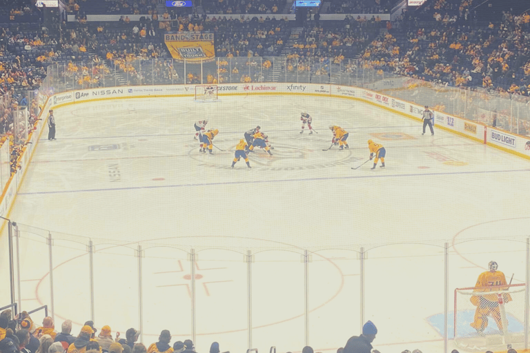 Nashville: Nashville Predators Ice Hockey Game Ticket Upper Sideline