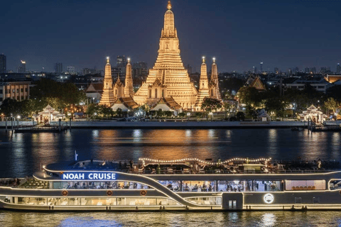 Bangkok: Noah 6 Stars Luxury Chaophraya River Dinner Cruise Departure From Iconsiam at 19:45h