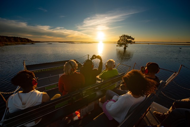 Visit Kissimmee Boggy Creek Sunset Airboat Tour in Orlando