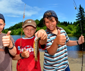 15 min. Tadoussac : Trout Fishing Experience