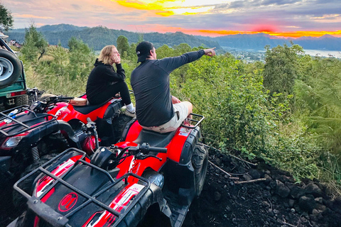 Bali: Mount Batur ATV Sunrise with Breakfast and Hot Spring Tandem ATV Sunrise & Hot Spring with Round Transfer