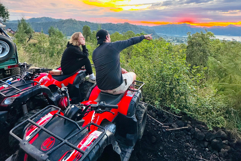 Bali: Mount Batur ATV Sunrise with Breakfast and Hot Spring Tandem ATV Sunrise & Hot Spring with Round Transfer
