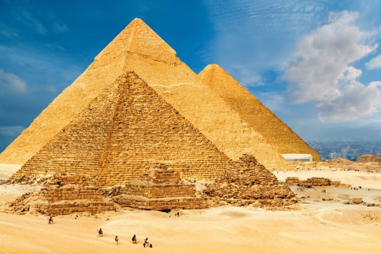 Piramides, museum & bazaar: privétour met toegang en lunch