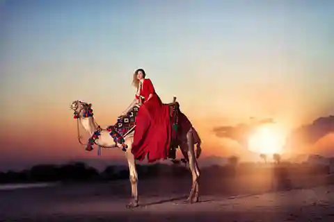 De Agadir: Passeio de camelo ao pôr do sol com jantar com churrasco e traslados