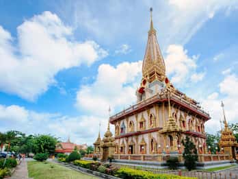 Phuket: Wat Chalong-tempelet, Den store Buddha, tur i gamlebyen