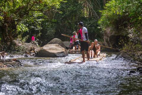 Khao Lak Adventure: Bamboo Rafting & Elephant Walk Journey Khaolak Bamboo Rafting and Walk with Elephant Experience