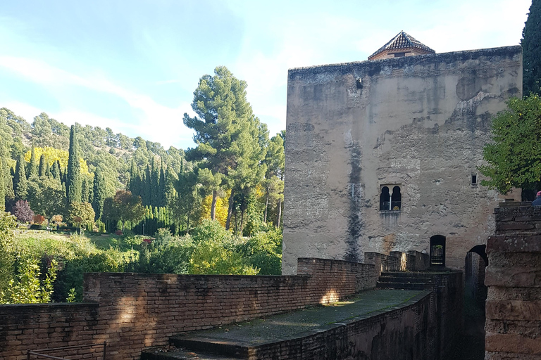 Alhambra: szybkie zwiedzanie ogrodów Generalife i AlcazabyAlhambra: ogrody Generalife i Alcazaba w trybie przyspieszonym