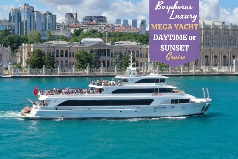 Istanbul: Daytime or Sunset Sightseeing Cruise & Audio Guide Bosphorus Cruise with Lunch/Dinner and Soft Drinks