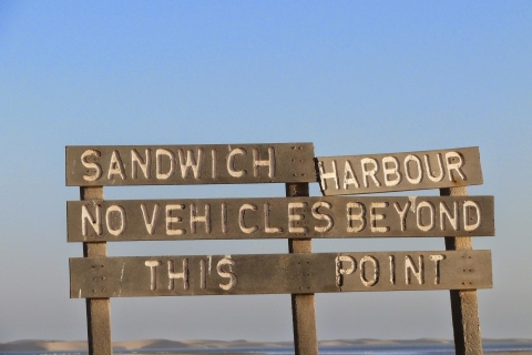 From Walvis Bay: Sandwich Harbour world herita site dune drive with lunch