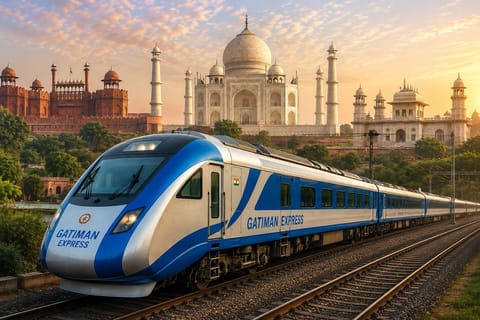 Gatimaan Train Tour: Delhi Agra Delhi with Train Tickets