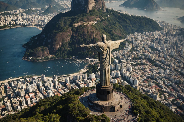 Rio de Janeiro: Oficjalne wejście do Chrystusa Odkupiciela pociągiem CorcovadoRio de Janeiro: Wjazd na górę Chrystusa Odkupiciela pociągiem Corcovado