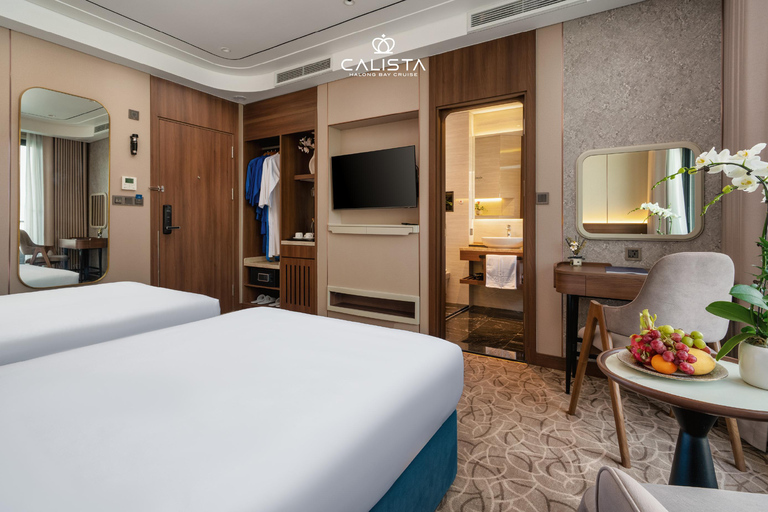 From Hanoi: Ha Long Bay 2-Day Cruise Calista 6 Stars Cruise