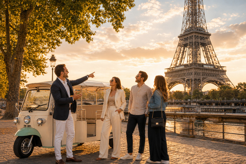 Paris: Top 15 Attractions Private Tour by Tuk Tuk 2h Tour — Shorter Itinerary from meeting point
