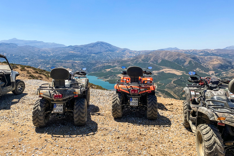 Ab Rethymno: Halbtägige Quad-SafariQuad-Safari für 1 Fahrer + 1 Beifahrer