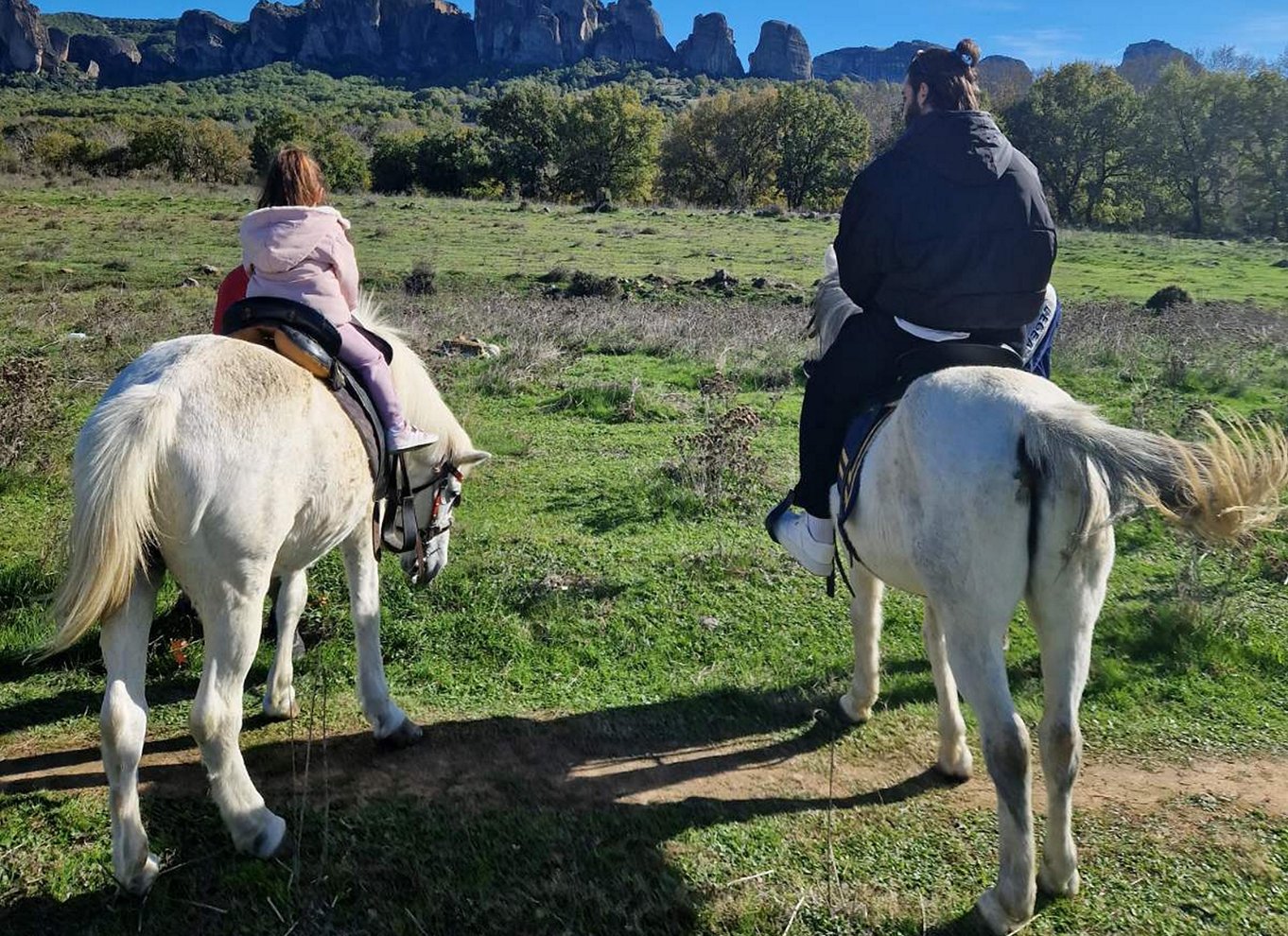 Kastraki: Ridning ved solnedgang i Meteora