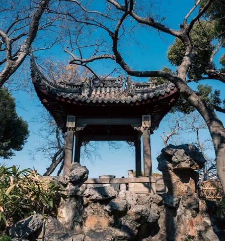 Suzhou: Canglang Pavilion Entry Ticket with Photo Map
