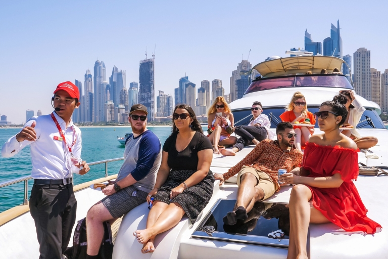 Dubai Marina: ervaring op een jacht met ontbijt of BBQMiddagboottocht van 3 uur met barbecuelunch