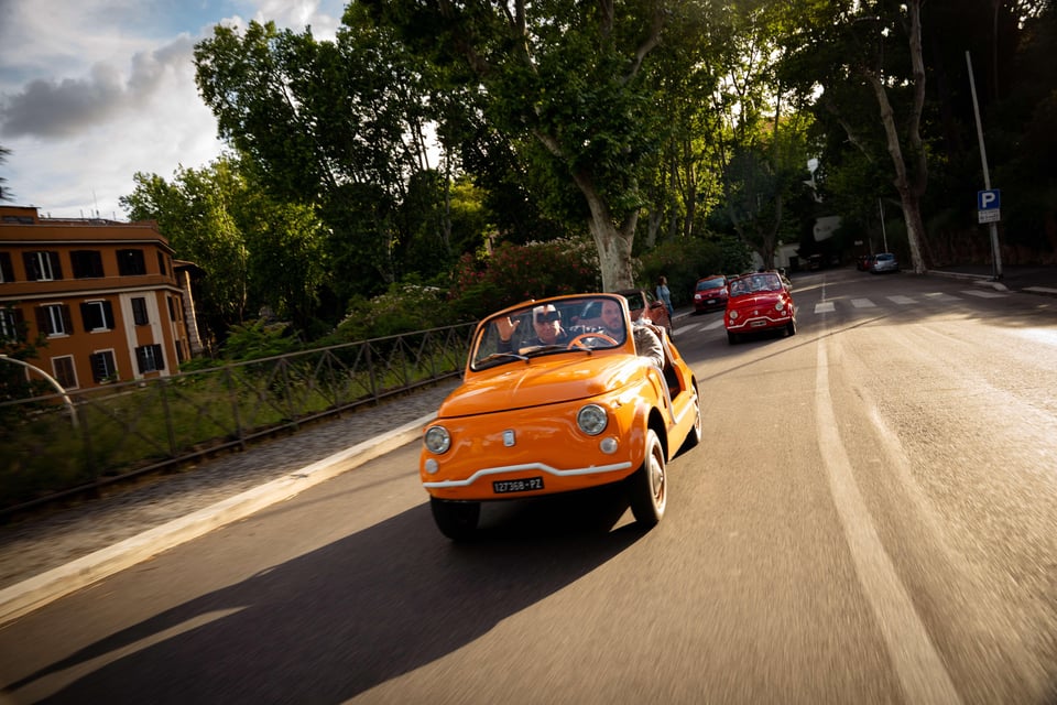 Rom: Tour im Fiat 500 Cabrio mit Fotos Rom: Tour im Fiat ...