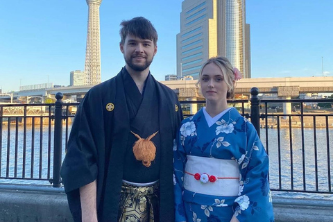 Tokyo Asakusa: Kimono Rental with Hair & Optional Photos （Men’s or Women’s）Standard Kimono Rental