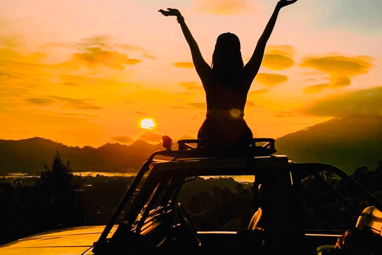 Bali: Mount Batur Sunrise Jeep and Hot Spring with Breakfast Only Tour jeep without (no) pick up and & off and hot spring