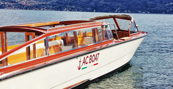 Boat Tour from Menaggio by Classic Venetian Wooden Limousine