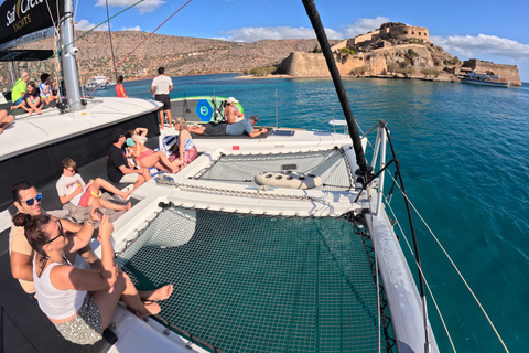 Agios Nikolaos: Sailing Trip Catamaran Lunch and Water Toys Catamaran Private Half Day Sailing Trip