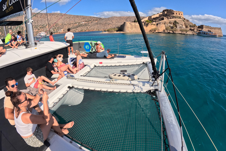 Agios Nikolaos: Sailing Trip Catamaran Lunch and Water Toys Catamaran Private Half Day Sailing Trip