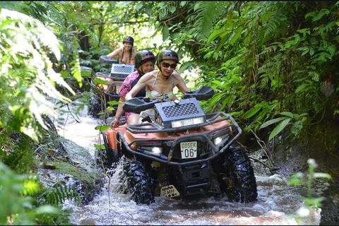 Bali: Real Temple Run Cave Quad Adventure & Jungle Trails ATV Tandem + Hotel Transfer