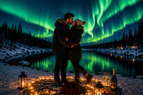 Rovaniemi: Private Luxury Aurora Tour for Couple & Proposals