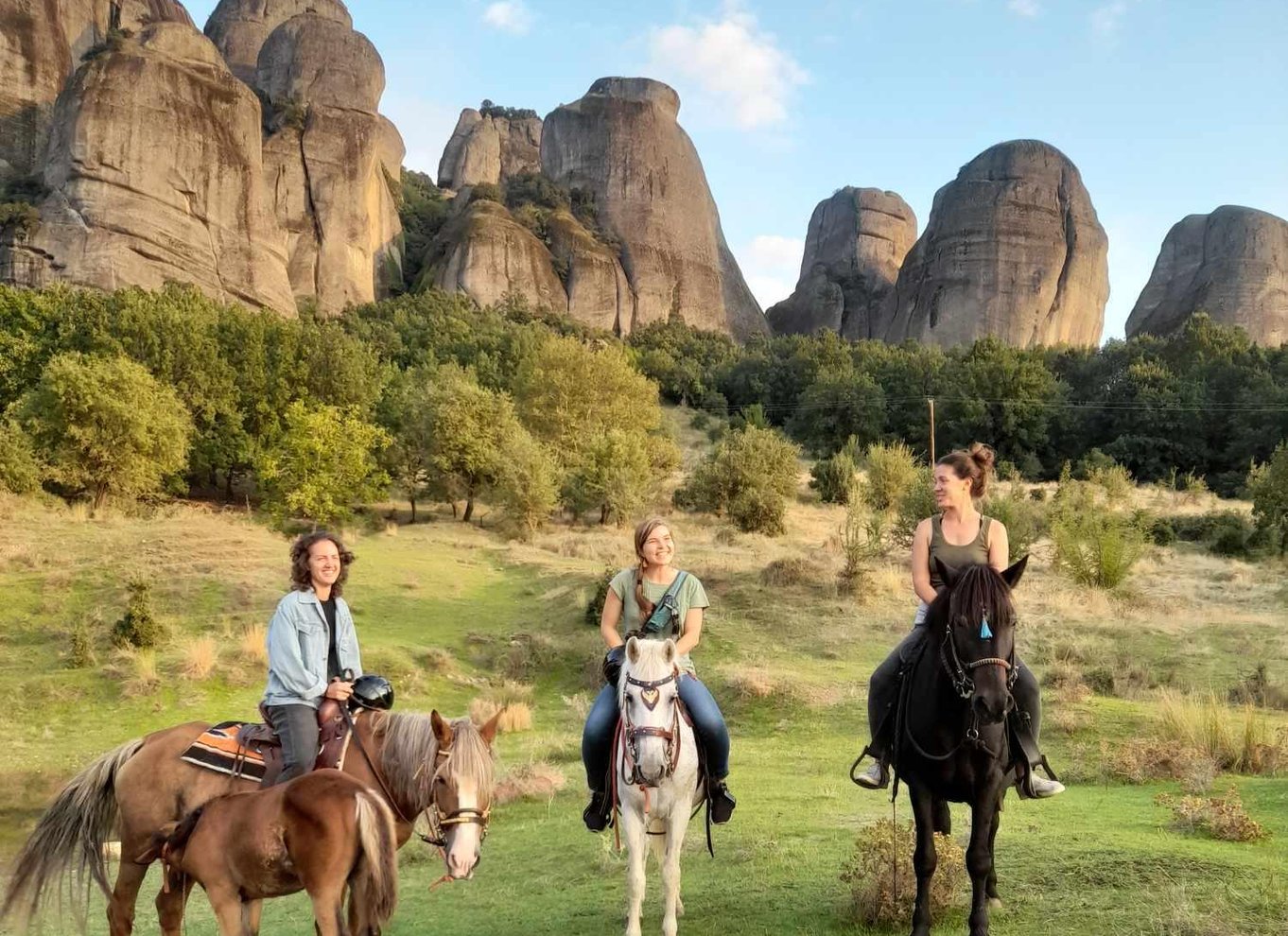 Kastraki: Ridning ved solnedgang i Meteora