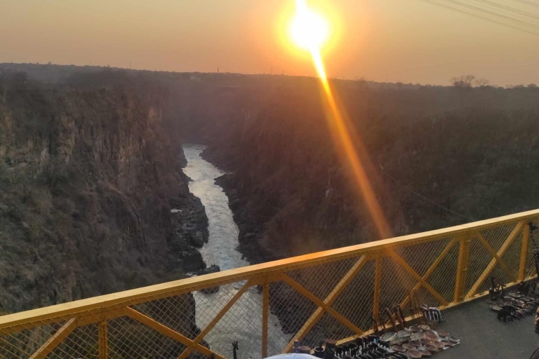 Wodospady Wiktorii: piesza wycieczka po moście nad Wodospadami Wiktorii
