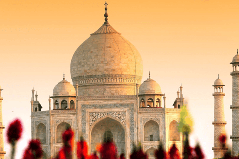 Desde Bombay: Amanecer en el Taj Mahal de Agra con el Templo de Lord ShivaServicio sólo en Agra: Coche Privado + Guía