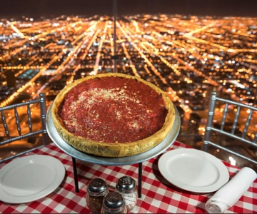 Chicago: Biglietto per lo Skydeck e cena a base di pizza Deep Dish