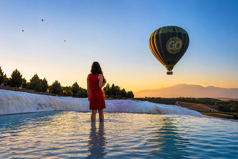 Pamukkale: Sunrise Hot Air Balloon Flight w/Certificate Private Pamukkale Hot Air Balloon Ride