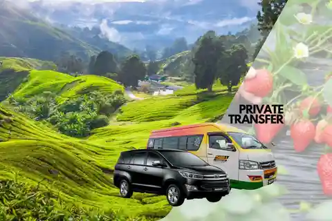 Transfert privé vers/depuis les Cameron Highlands