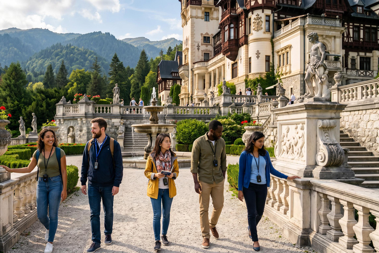 3 Castles 1 Day Tour Bucharest: Dracula’s, Peles & Wednesday Audio guide in 24 languages