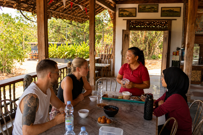 Yogyakarta: Local Market Tour & Mountain Cooking Class Hotel Pickup (Afternoon Sunset Class & Dinner)