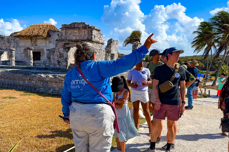 De Cancun: Excursão de um dia a Tulum e Chichen Itza com CenoteVisita com serviço de busca no hotel em Cancún