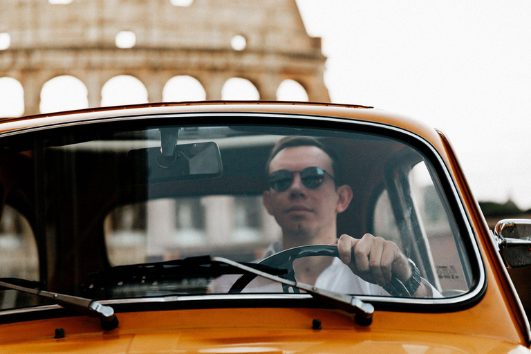 Rome: Fiat 500 Vintage City and Photo Tour