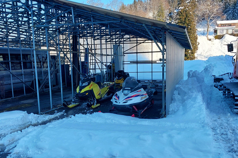 Nagano: Winter Holiday Snowmobiling in Nozawa Onsen Area